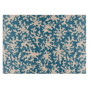 Schönes korallenrotes Muster Schneidebrett