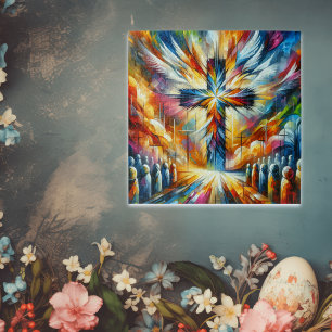 Schönes Kreuz für Osterfeiern   Puzzle