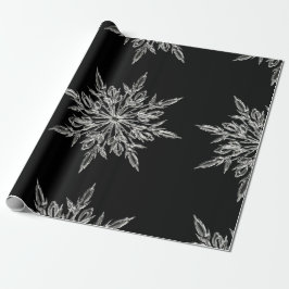 SCHÖNES KRISTALLSCHNEEFLAKE WRAPPPAPIER GESCHENKPAPIER