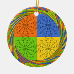 Schönes, kühnes ägyptisches Muster: Ein zauberhaft Keramik Ornament