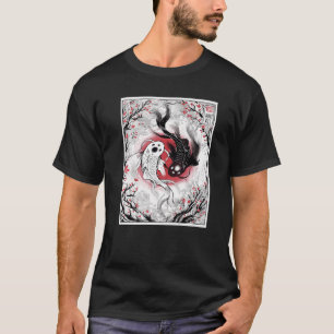 Schönes künstlerisches Japan Yin Yang Koi Fish Jap T-Shirt