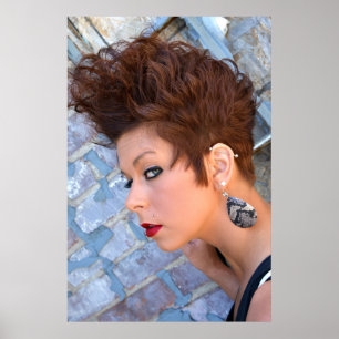 Schönes Kurzes Haar-Poster Poster