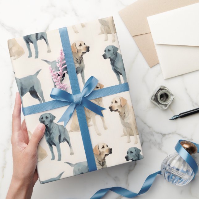 Schönes Labrador Retriever Wrapping Paper Geschenkpapier (Schenken)