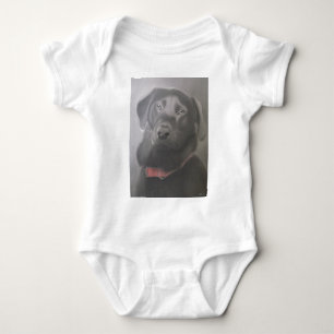 Schönes Labrador Retriever Zeichnend Baby Strampler