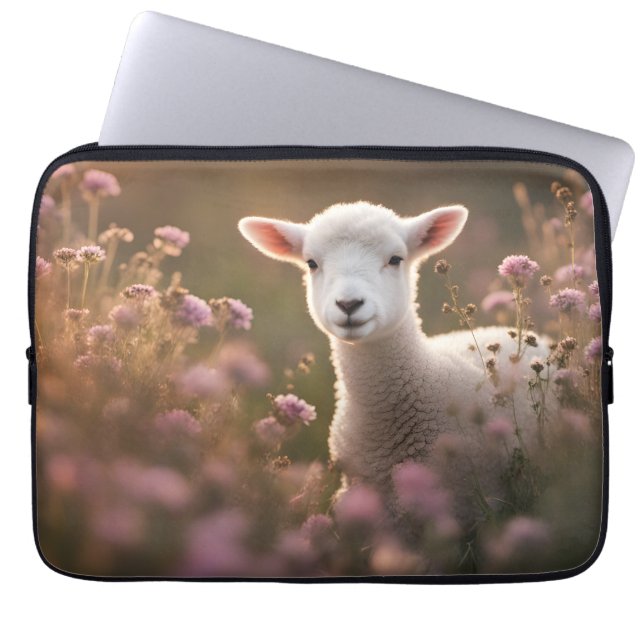 Schönes Lamm Laptopschutzhülle (Vorderseite)