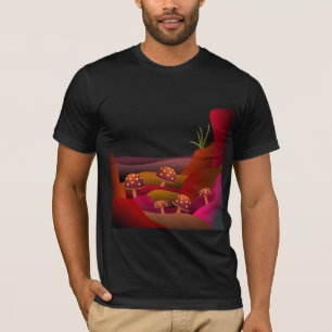 Schönes Land, in dem Pilze T - Shirt wachsen