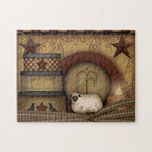 Schönes Land/primitive Illustration Puzzle