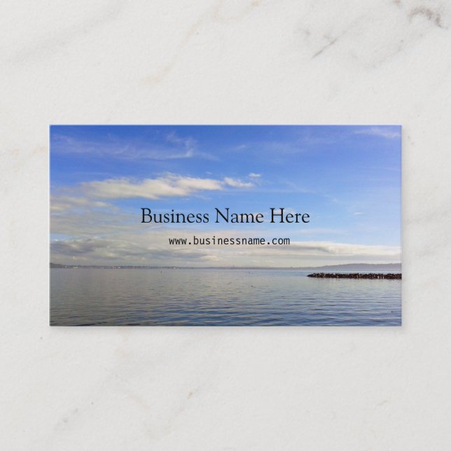 Schönes Landschaftsbild beruflich Visitenkarte (Vorderseite)