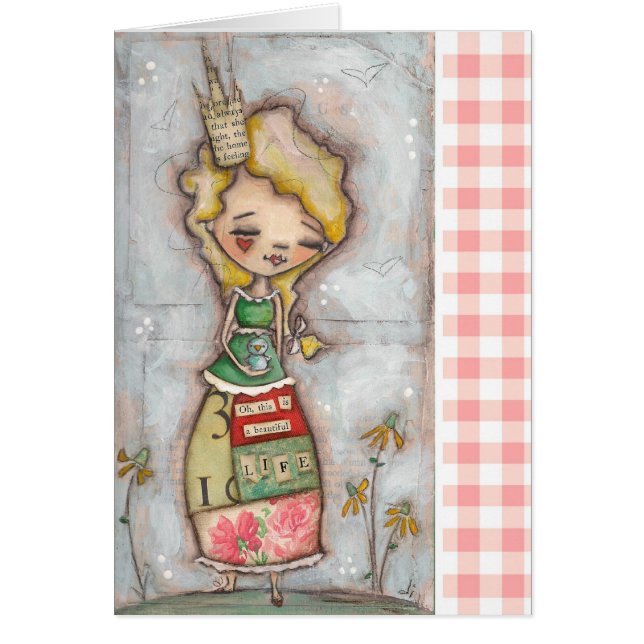 Schönes Leben - Mutter-Kind-Karte (Vorne)