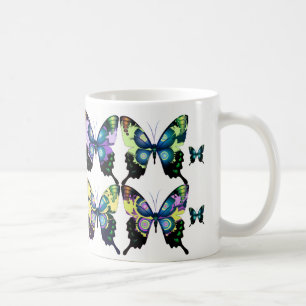Schönes, lebendiges und elegantes Schmetterlingsmu Tasse
