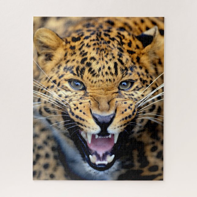 Schönes Leopard Nah-up, Jigsaw Puzzle (Vertikal)