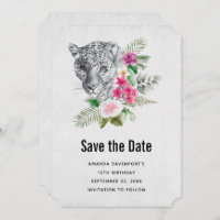 Schönes Leopard Portrait Aquarell Illustration