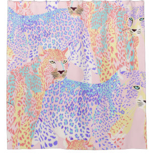 Schönes Leopard Seamless Musterbeispiel Ar Duschvorhang
