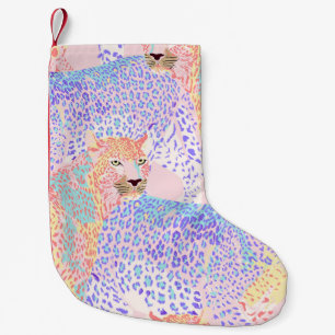 Schönes Leopard Seamless Musterbeispiel Ar Kleiner Weihnachtsstrumpf