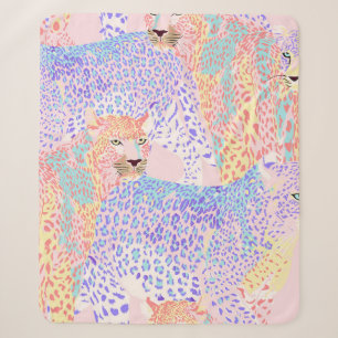 Schönes Leopard Seamless Musterbeispiel Ar Sherpadecke
