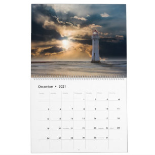 Schönes Leuchtturm 2021 Kalender