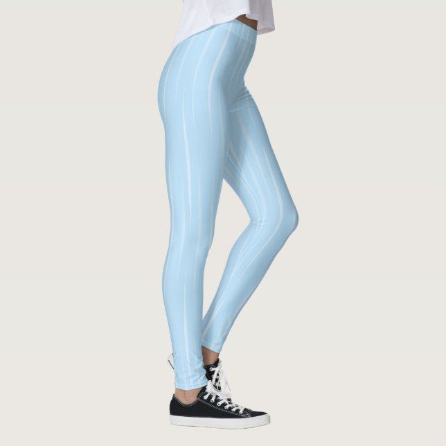 Schönes Licht Türkis Bio einzigartig Flammen Leggings (Rechts)