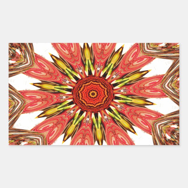 Schönes, liebevoll asiatisches, traditionelles Mus Rechteckiger Aufkleber (Vorderseite)