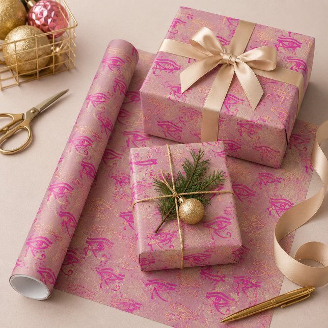 Schönes Lila Auge am Horus  Geschenkpapier (Von Creator hochgeladen)