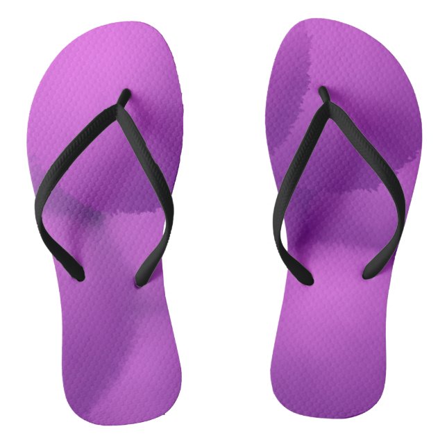 Schönes Lila Bild der Allium Blume Flip Flops (Fußbett)