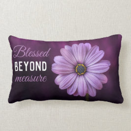 Schönes Lila gesegnetes Jenseits von Maß Lendenkissen