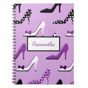 Schönes Lila Heels-Notebook Notizblock