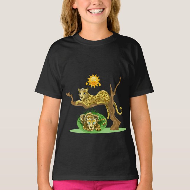 Schönes Lioness Löwe Tier unter Sonne T-Shirt (Vorderseite)