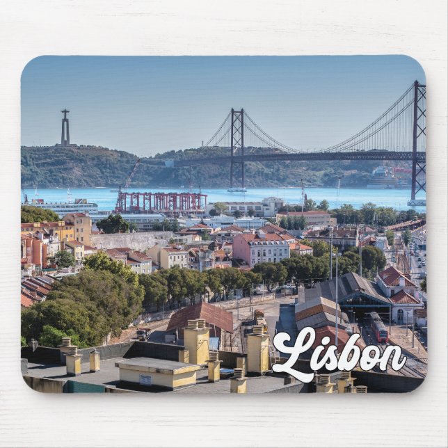 Schönes Lissabon, Portugal Mousepad (Vorne)