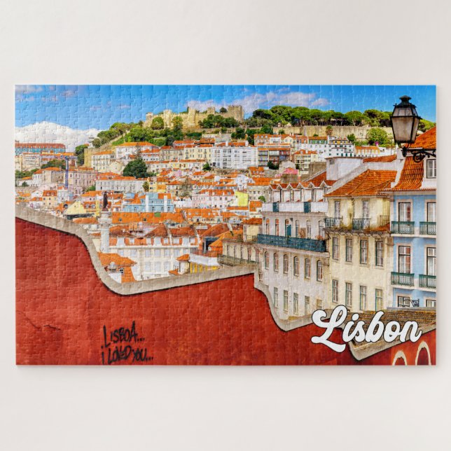 Schönes Lissabon, Portugal Puzzle (Horizontal)