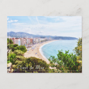 Schönes Lloret de Mar Panoramareise Feiertagspostkarte