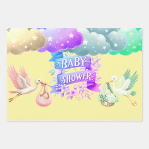 Schönes Mädchen/Junge von Twin Geschenkpapier Set