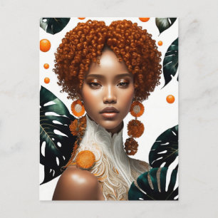 schönes Mädchen Postkarte