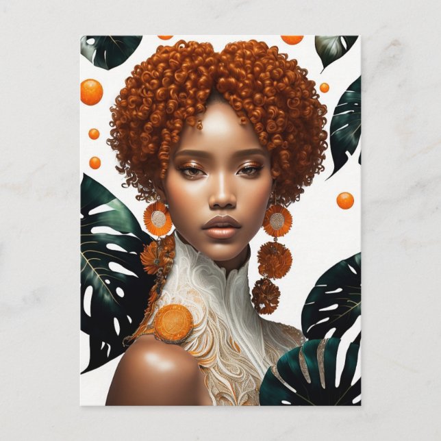 schönes Mädchen Postkarte (Vorderseite)