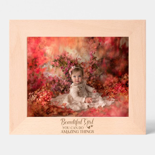 Schönes Mädchen Sie können Phantastische Dinge tun Geätzte Rahmen (Von Creator hochgeladen)