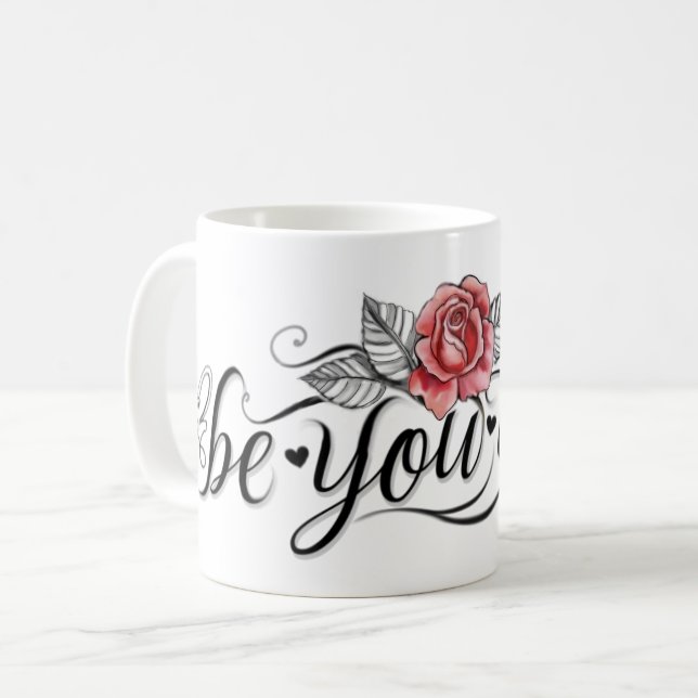 Schönes Mädchen Tasse (Vorderseite Links)