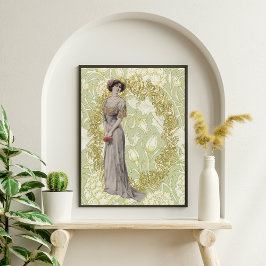 Schönes Mädchen und Blume Dekoupage Tissue Paper Seidenpapier