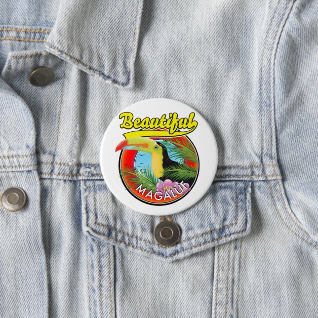 Schönes Magaluf, Toucan-Logo  Button (Beispiel)