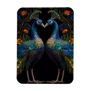 Schönes Majestic Peacock Couple Magnet