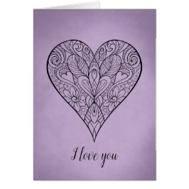 Schönes Mandala Herz I Liebe Sie