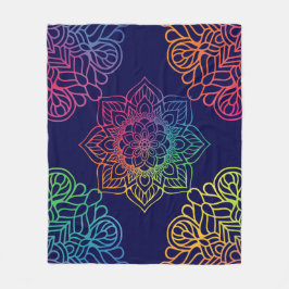 Schönes Mandala Print Fleece Blanket