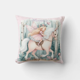 Schönes Märchen, das in einem bezaubernden Wald re Kissen