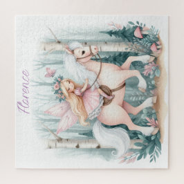 Schönes Märchen, das in einem bezaubernden Wald re Puzzle