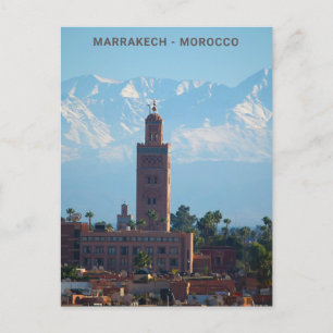 Schönes Marokko Rotes Marrakesch Atlas Gebirge Postkarte