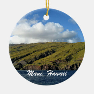 Schönes Maui Hawaii Landschaftlich Ocean Foto Keramik Ornament