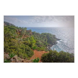 Schönes Meer auf der Insel Kreta, Griechenland Fotodruck