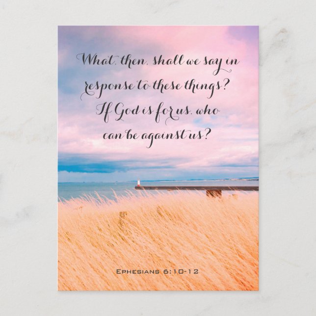 Schönes Meer in England, Christliche Karte. Postkarte (Vorderseite)