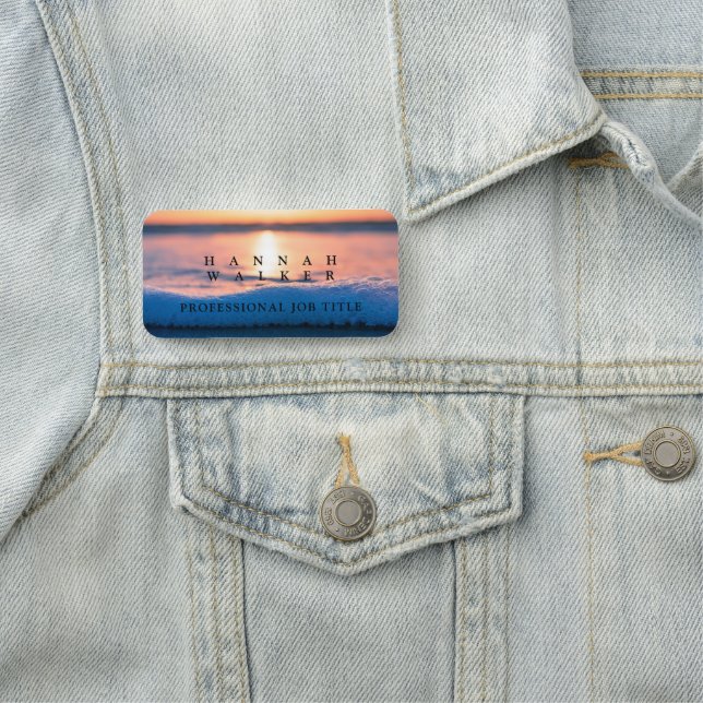 Schönes Meer Namensschild (Beispiel)