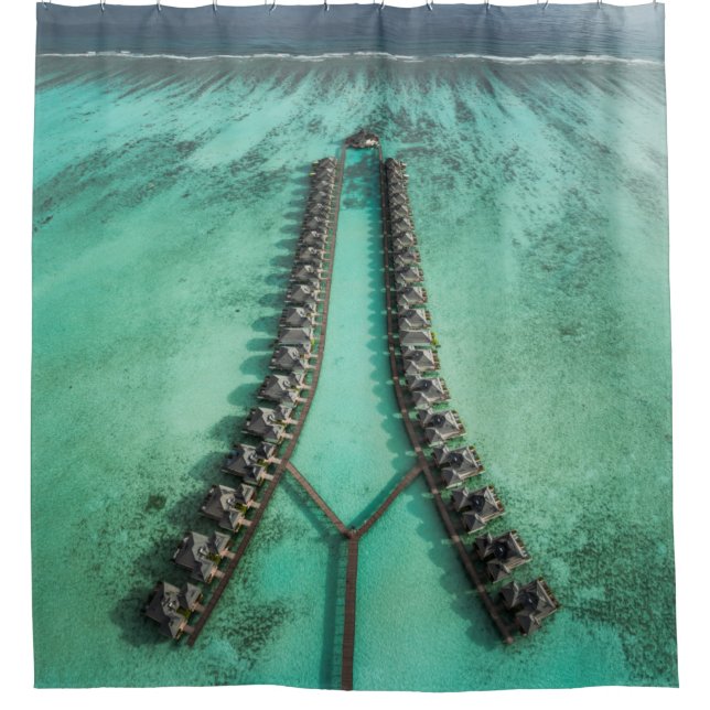 Schönes Meeresleben Duschvorhang (Vorderseite)