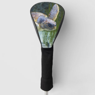 Schönes Meeresschildkrötenschwimmen Golf Headcover