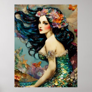 Schönes Mermaid Poster